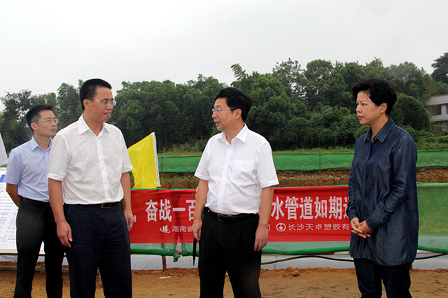 市領導張迎春、夏建平、劉明理等參加調研，望城區(qū)領導孔玉成、鄒特等陪同調研